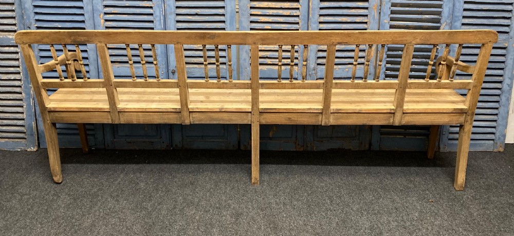 Long Bleached Kitchen Farmhouse Bench View XII