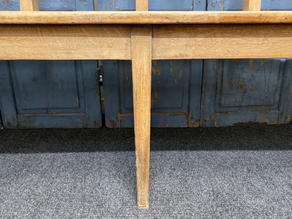 Long Bleached Kitchen Farmhouse Bench View XIII