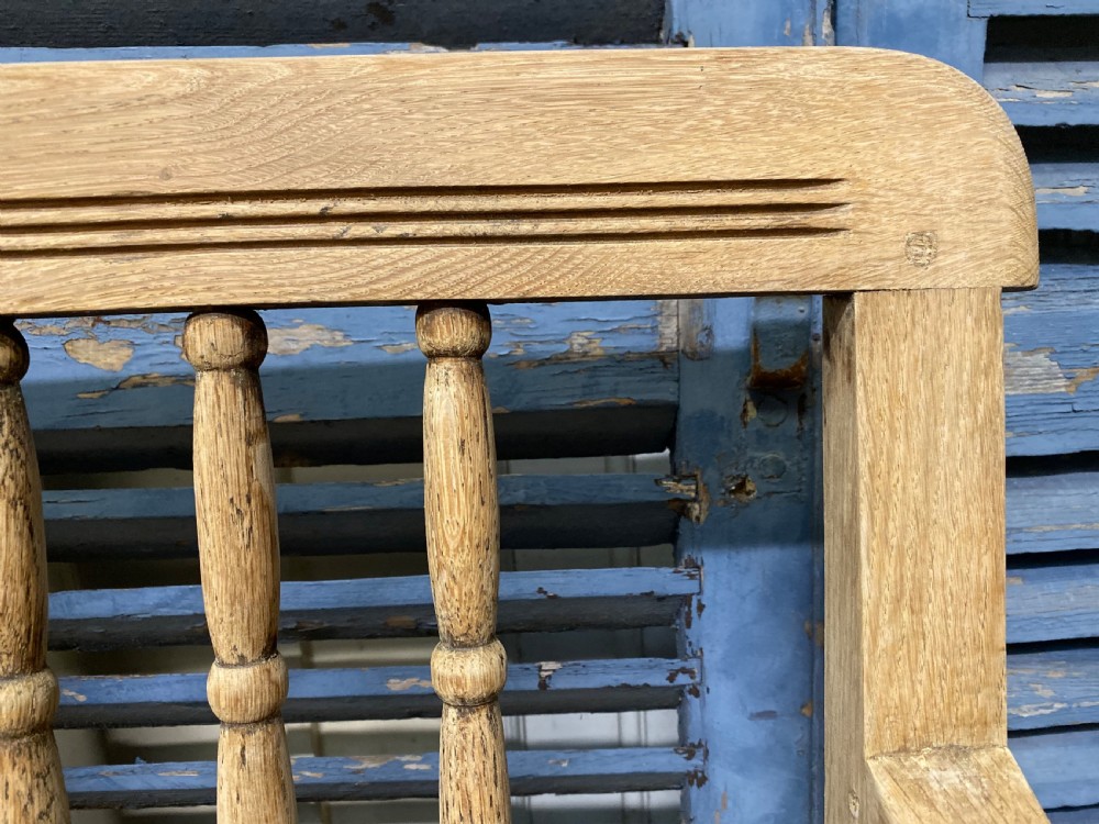 Long Bleached Kitchen Farmhouse Bench View XV