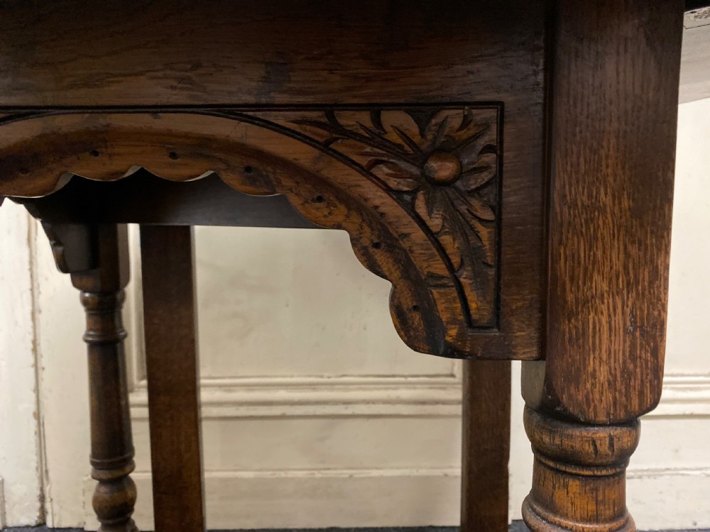 Ipswich Oak Lamp Table View IX