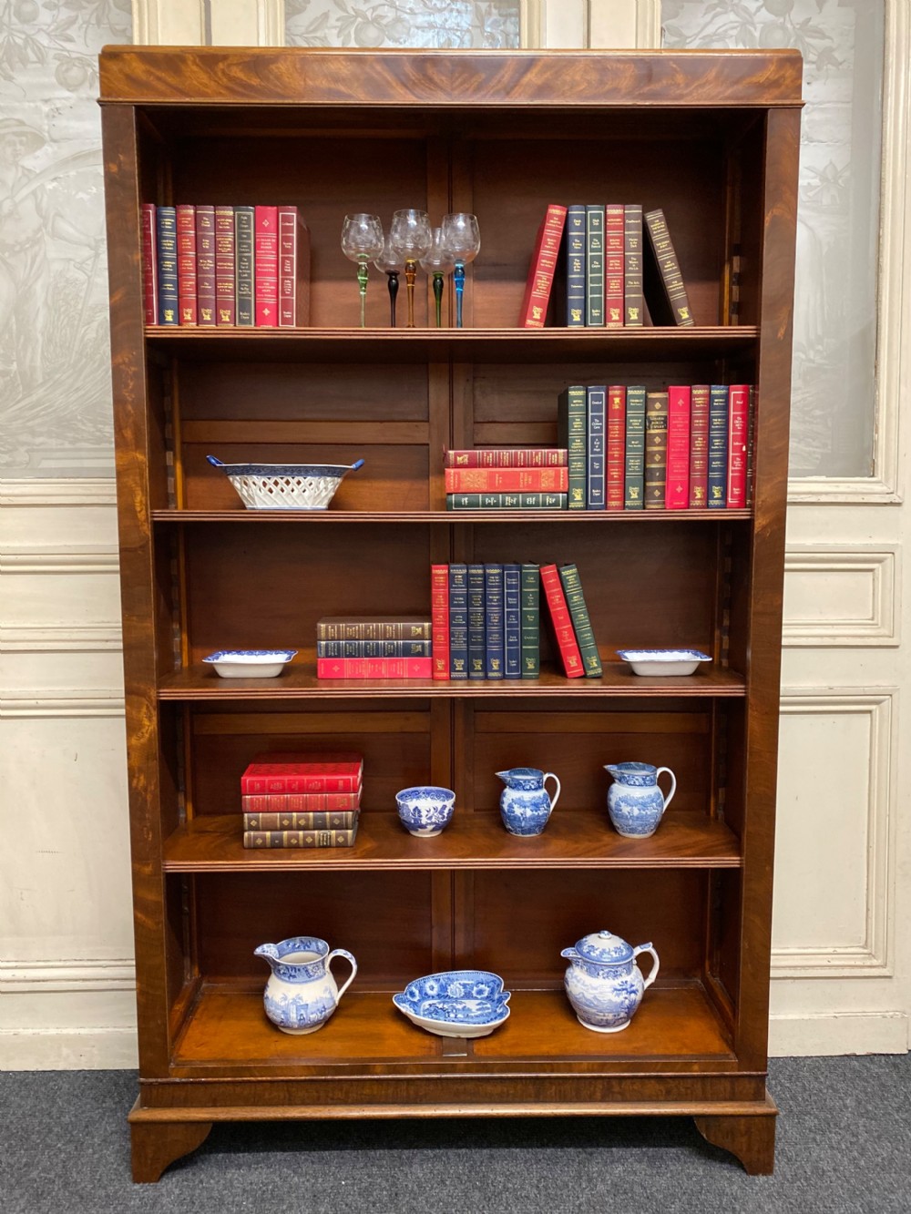 Large Library Open Bookcase View VII