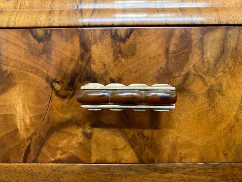 Burr Walnut Art Deco Chest Cupboard  View VI