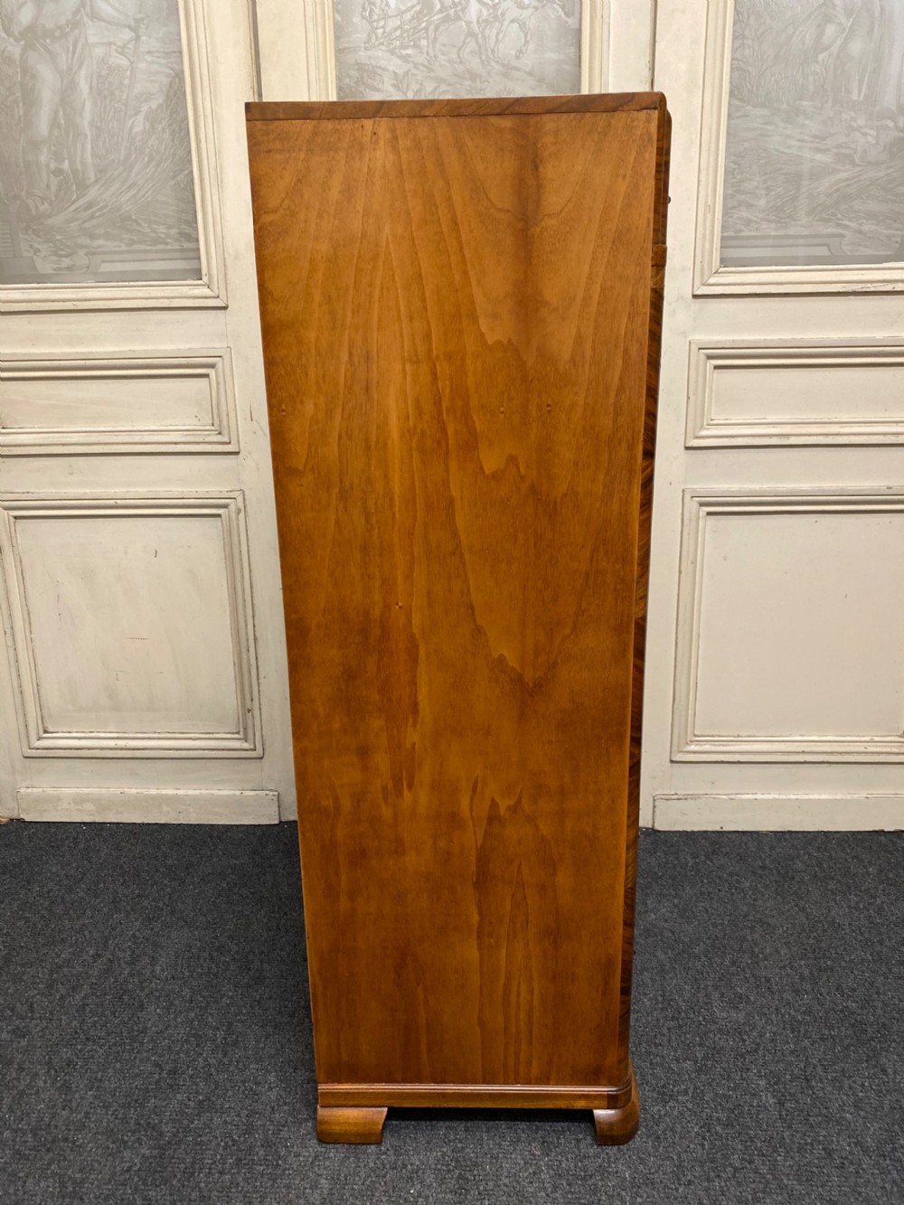 Burr Walnut Art Deco Chest Cupboard  View XI