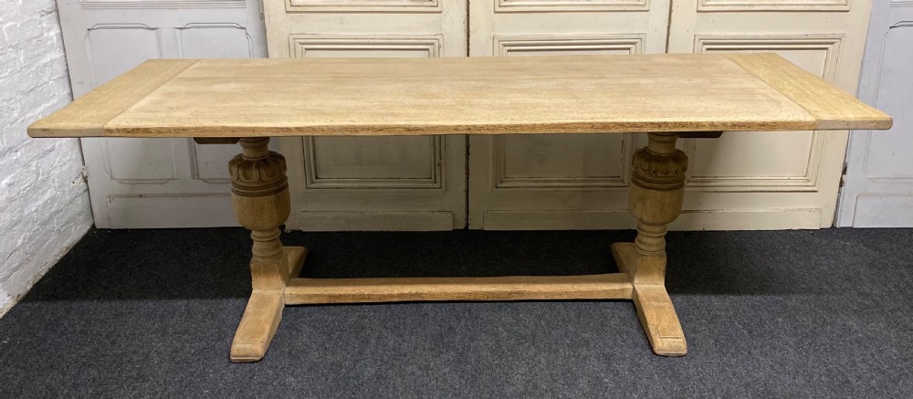 Bleached Oak Refectory Dining Table View II