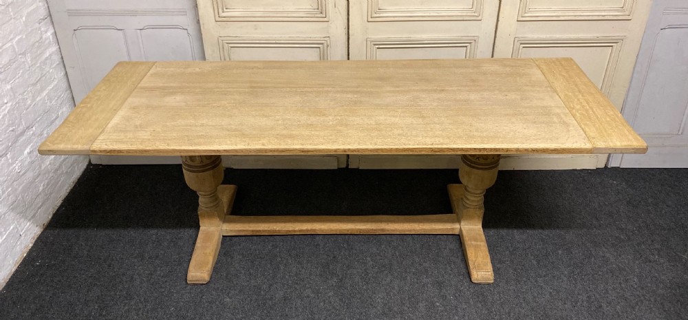 Bleached Oak Refectory Dining Table View V