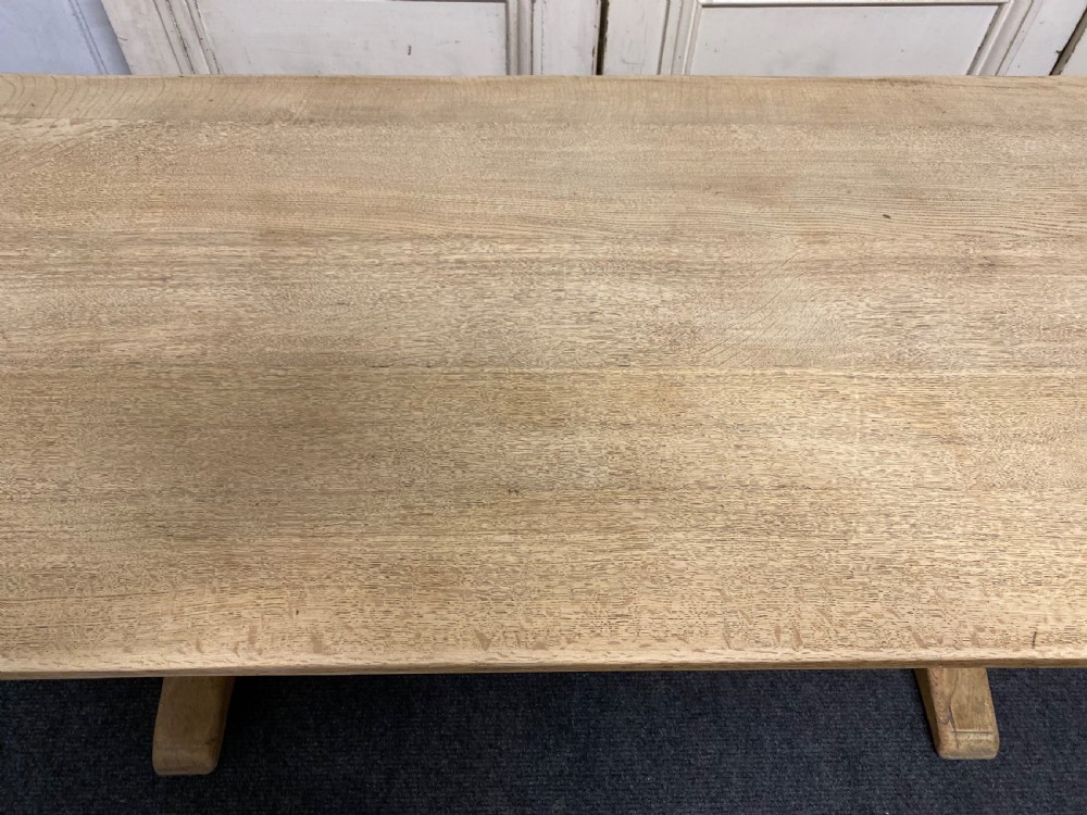 Bleached Oak Refectory Dining Table View VIII