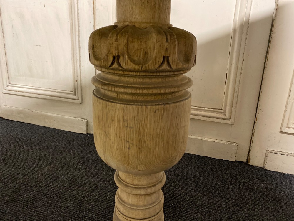 Bleached Oak Refectory Dining Table View XI