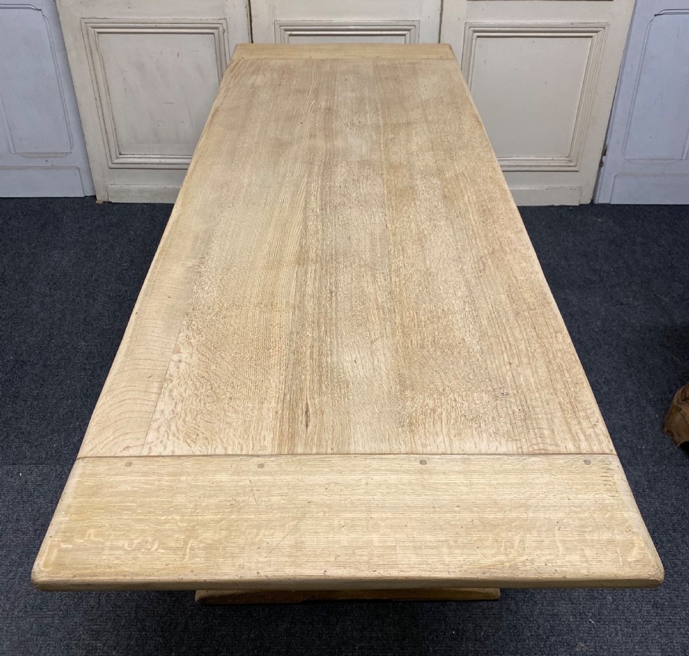 Bleached Oak Refectory Dining Table View XII