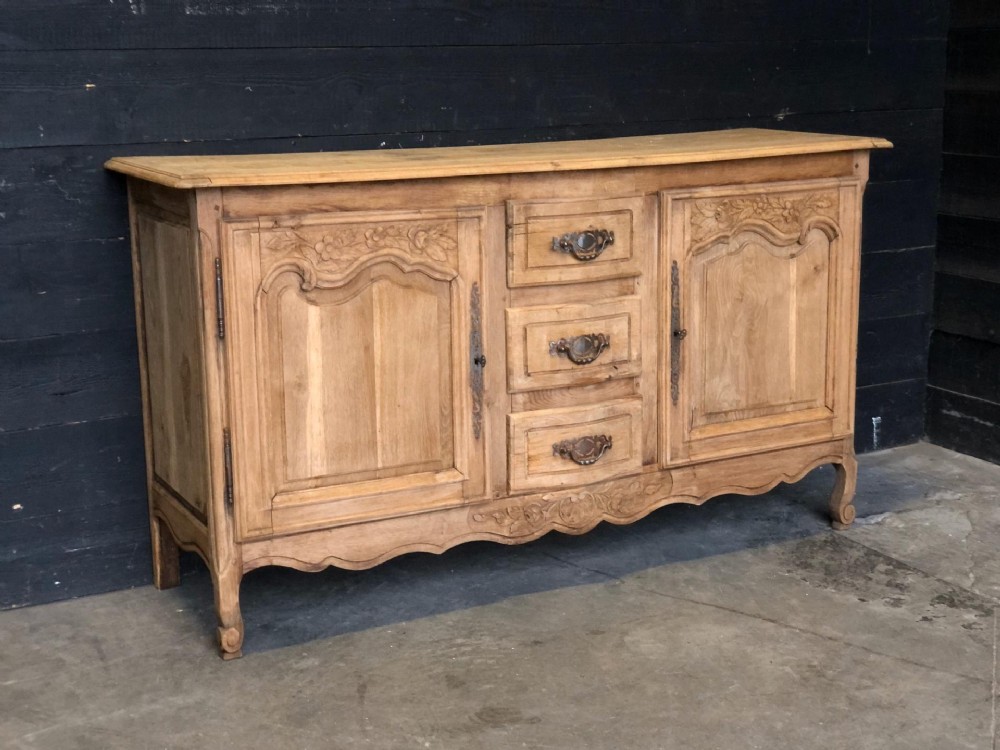 French Bleached Oak Dresser Base
