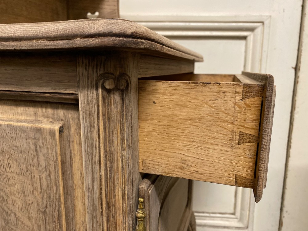 Pair French Bleached Oak Bedside Cupboards View XIV