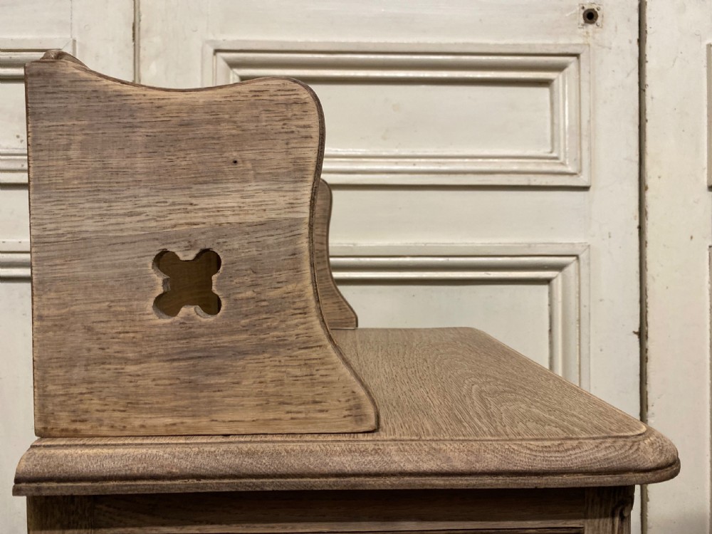 Pair French Bleached Oak Bedside Cupboards View XV