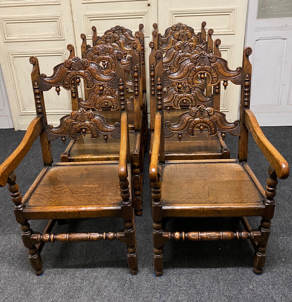 Set 8 (6x2) Ipswich Oak Dining Chairs View III
