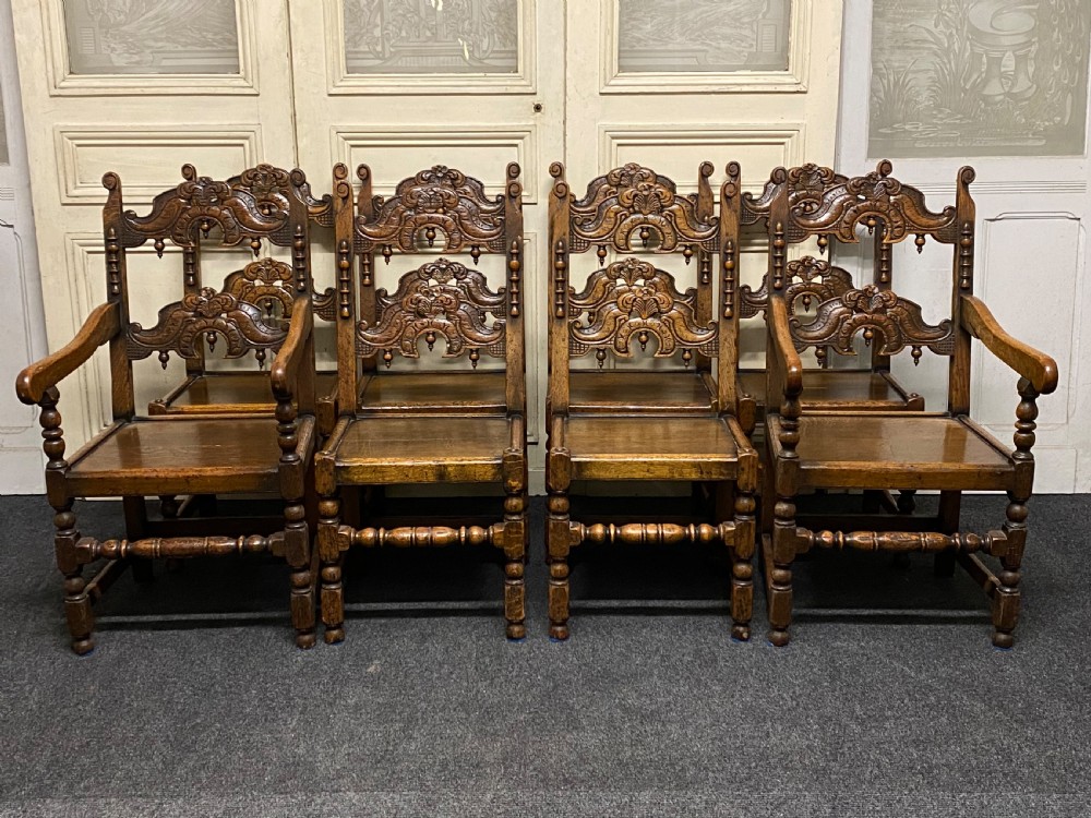 Set 8 (6x2) Ipswich Oak Dining Chairs View V