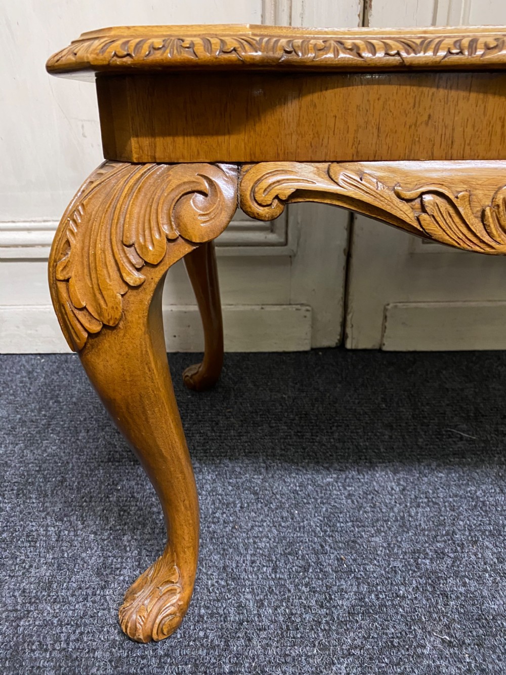 Burr Walnut Queen Anne Coffee Table  View IV