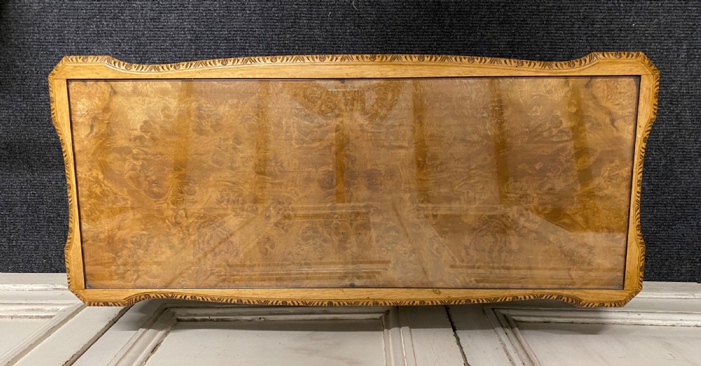 Burr Walnut Queen Anne Coffee Table  View X