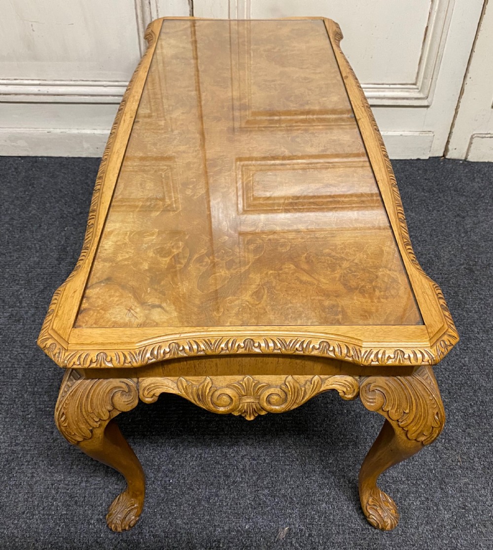 Burr Walnut Queen Anne Coffee Table  View XIII