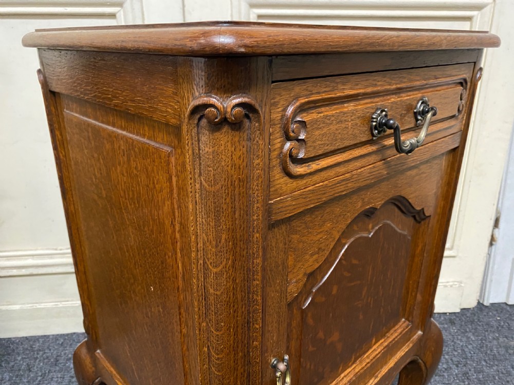 Pair French Oak Bedside Cupboards View XIII
