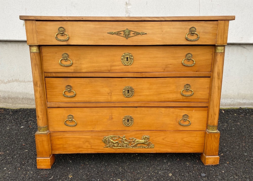 French Empire Cherry Wood Chest of Drawers 