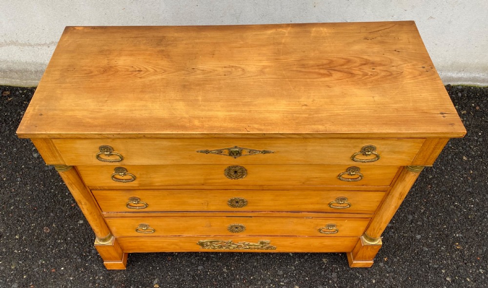 French Empire Cherry Wood Chest of Drawers  View II