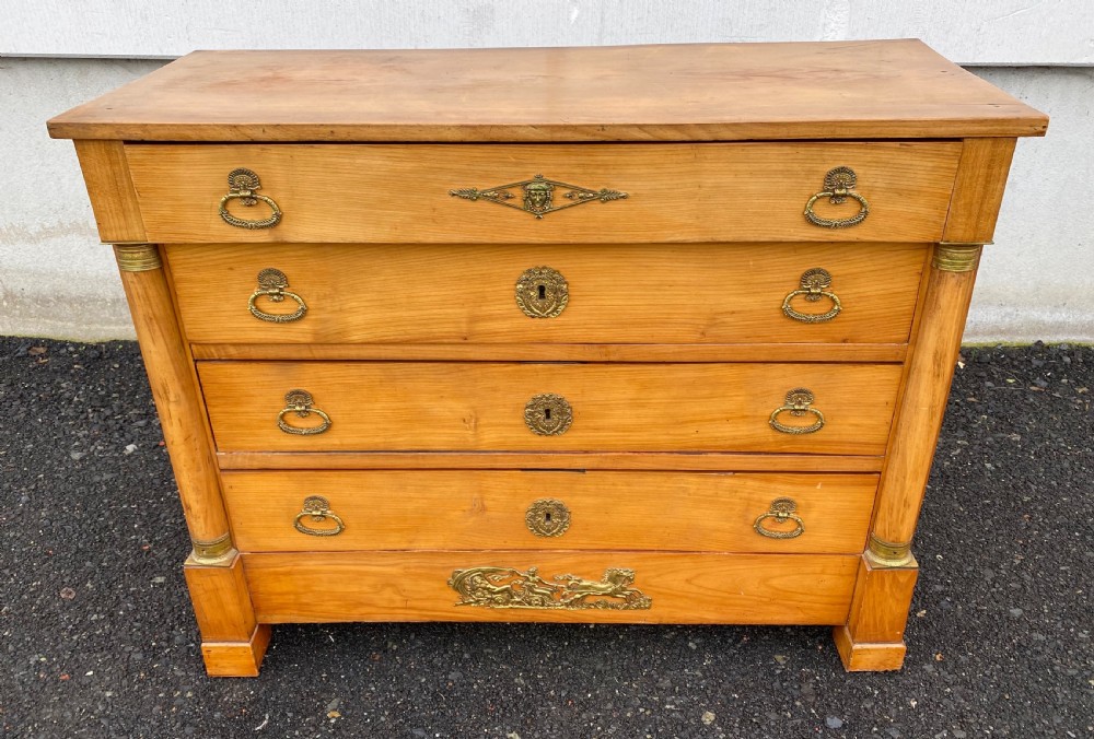 French Empire Cherry Wood Chest of Drawers  View IV