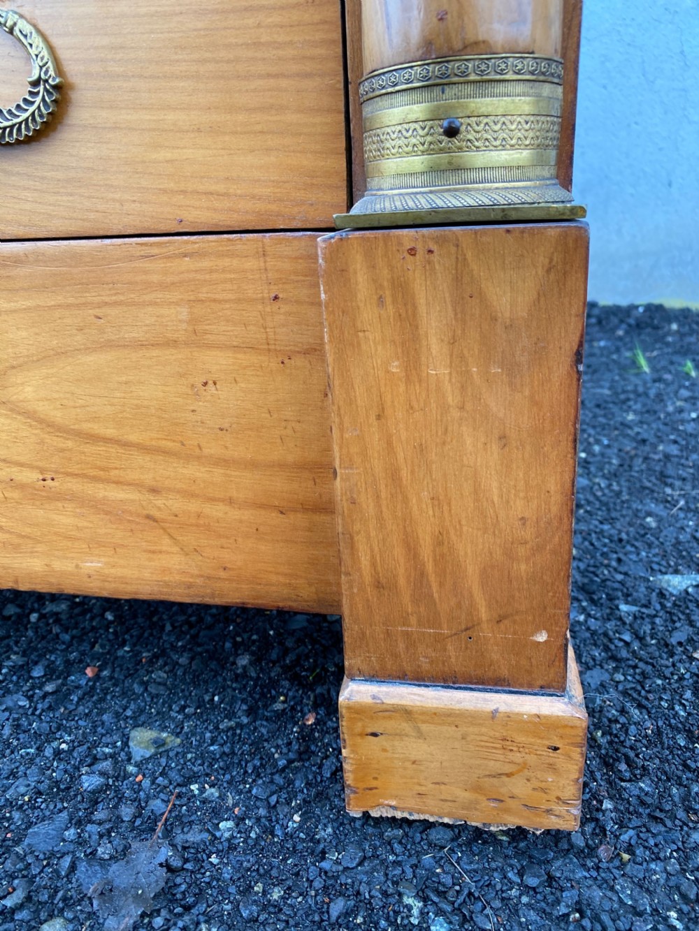 French Empire Cherry Wood Chest of Drawers  View IX