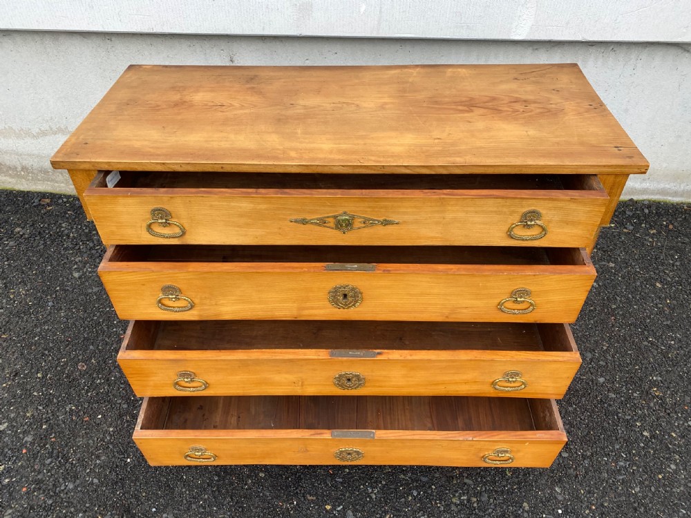 French Empire Cherry Wood Chest of Drawers  View XI