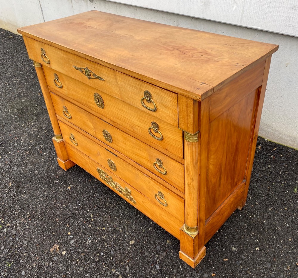 French Empire Cherry Wood Chest of Drawers  View XII
