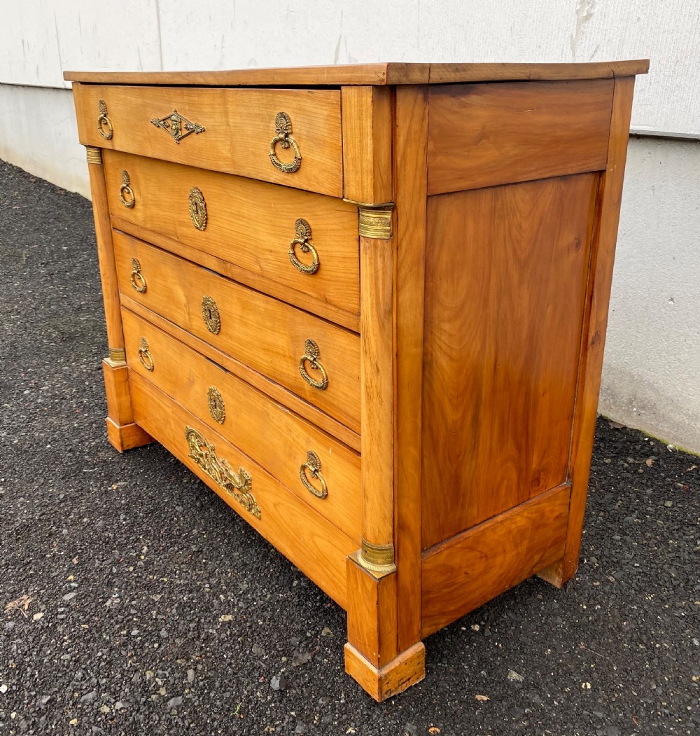 French Empire Cherry Wood Chest of Drawers  View XIII
