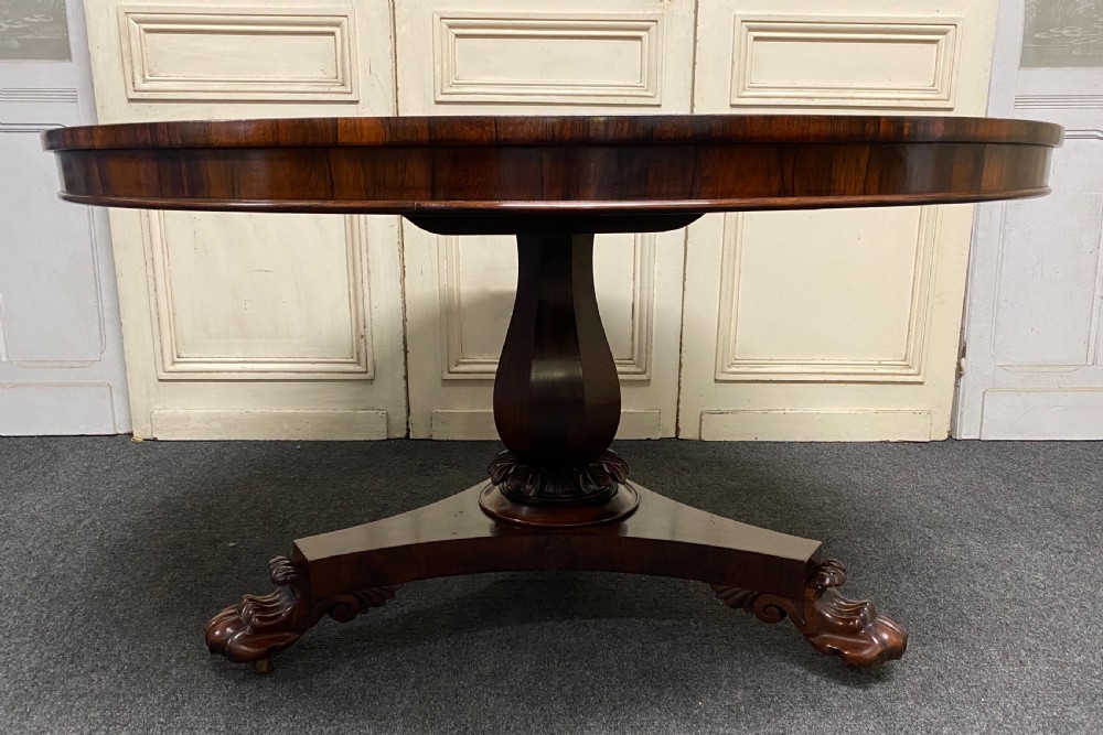 Fine Rosewood William IV Loo Table View X