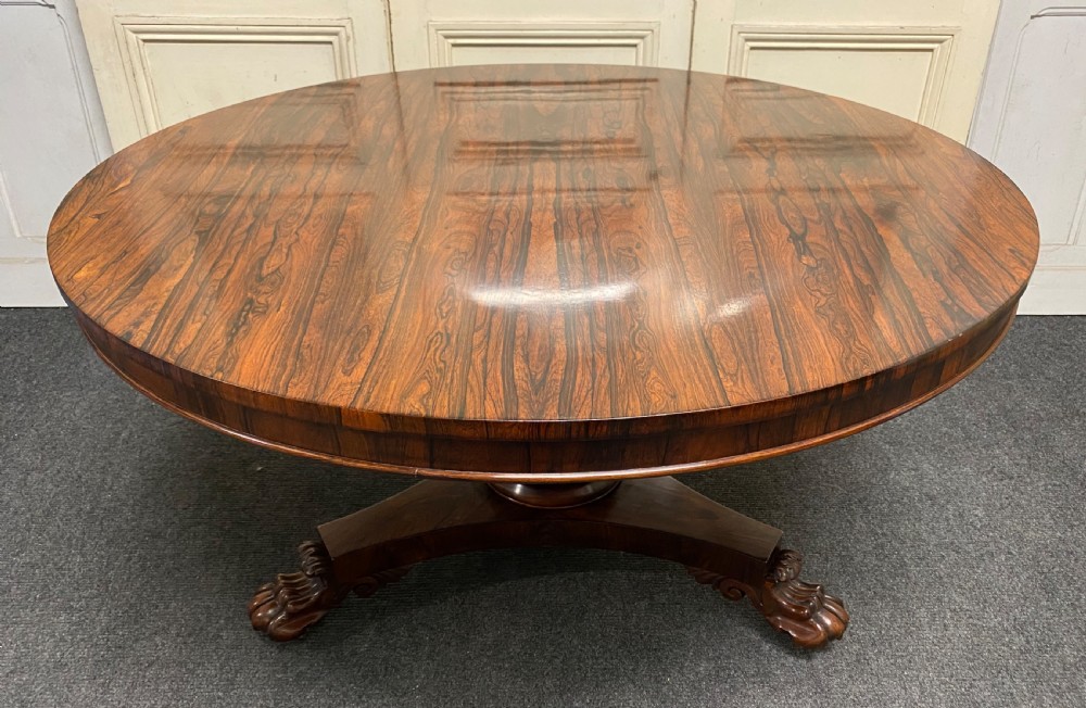 Fine Rosewood William IV Loo Table View II