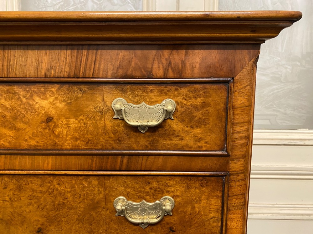 Burr Walnut Chest on Stand View IV