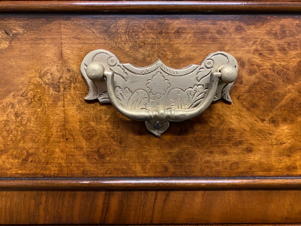 Burr Walnut Chest on Stand View V