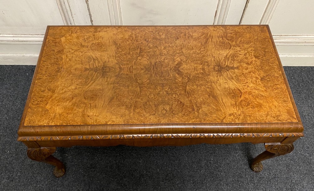 Burr Walnut Queen Anne Coffee Table View III