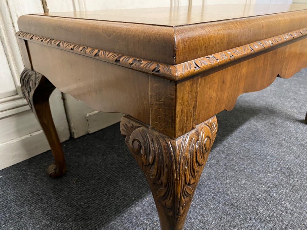 Burr Walnut Queen Anne Coffee Table View VI