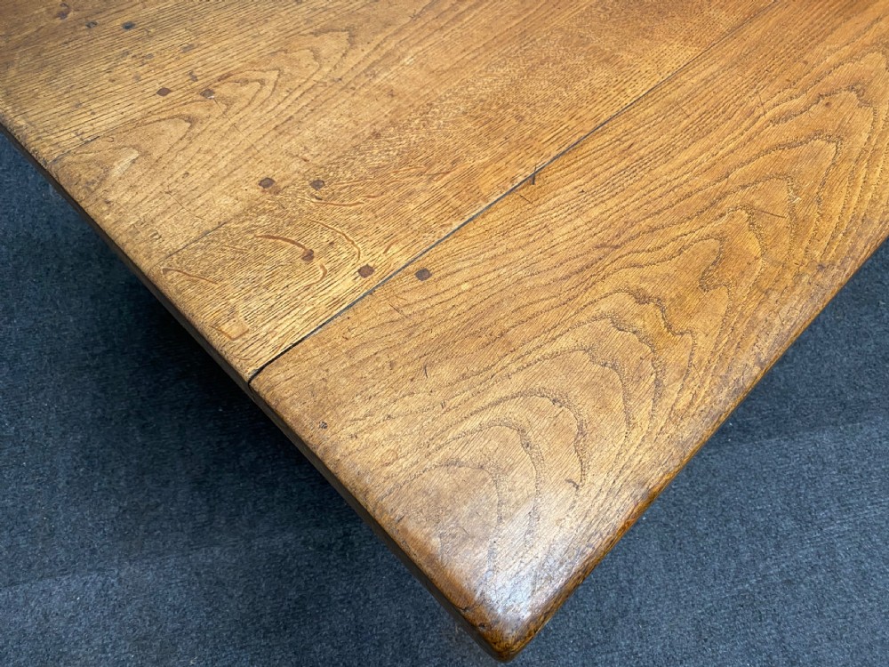 Oak French Farmhouse Dining Table View II