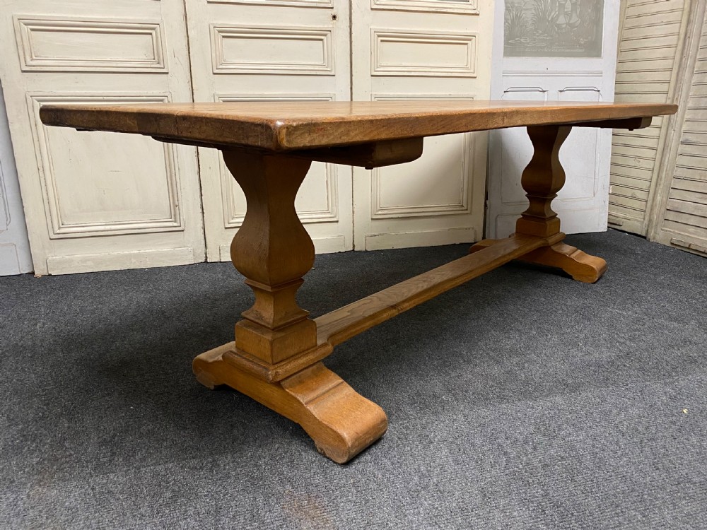 Oak French Farmhouse Dining Table View III