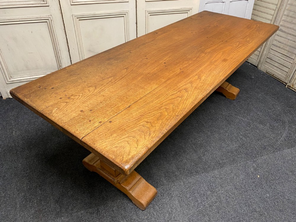 Oak French Farmhouse Dining Table View IV
