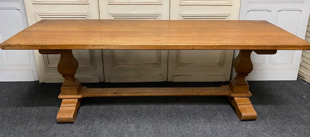 Oak French Farmhouse Dining Table View V
