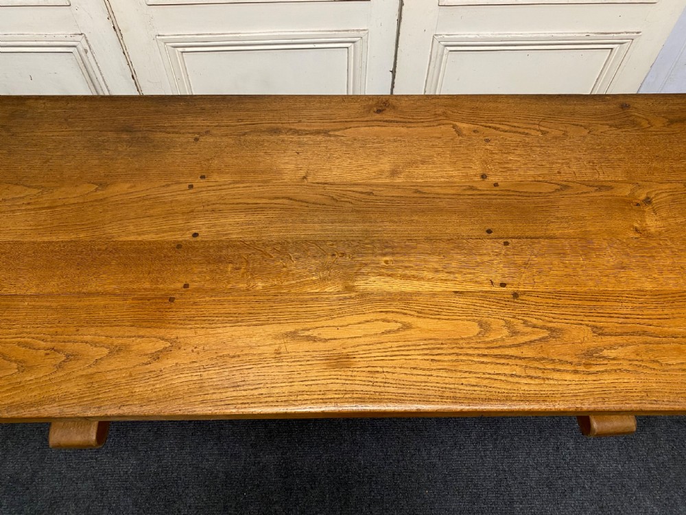Oak French Farmhouse Dining Table View VI