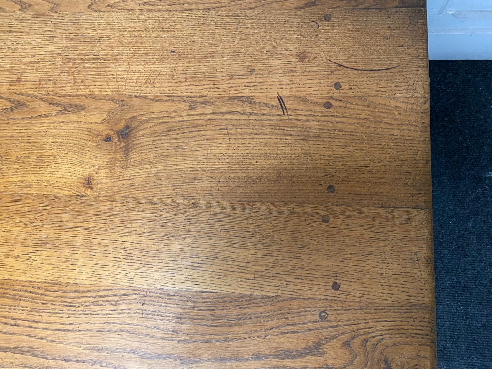 Oak French Farmhouse Dining Table View VII