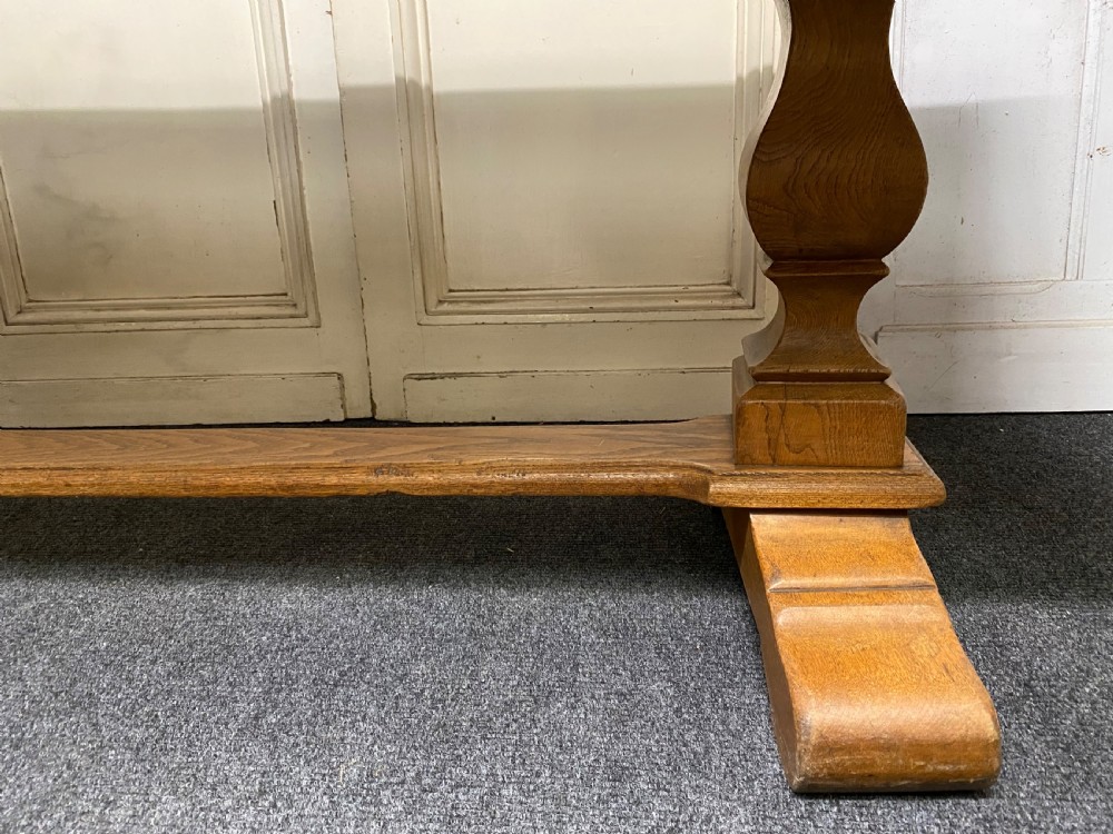 Oak French Farmhouse Dining Table View VIII