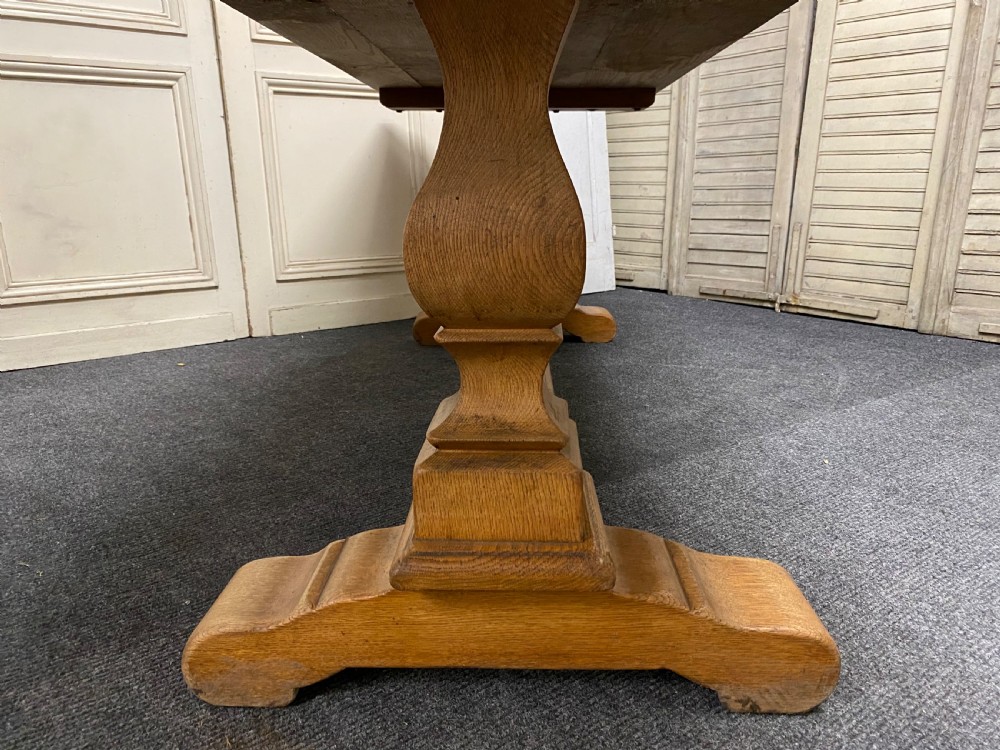 Oak French Farmhouse Dining Table View XI