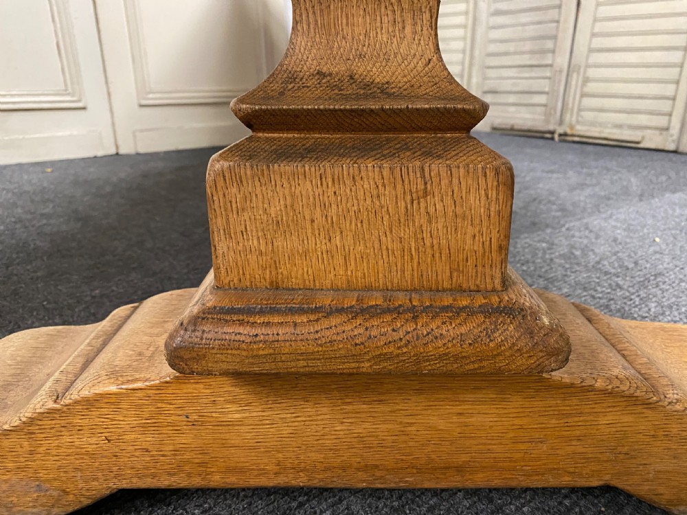 Oak French Farmhouse Dining Table View XII