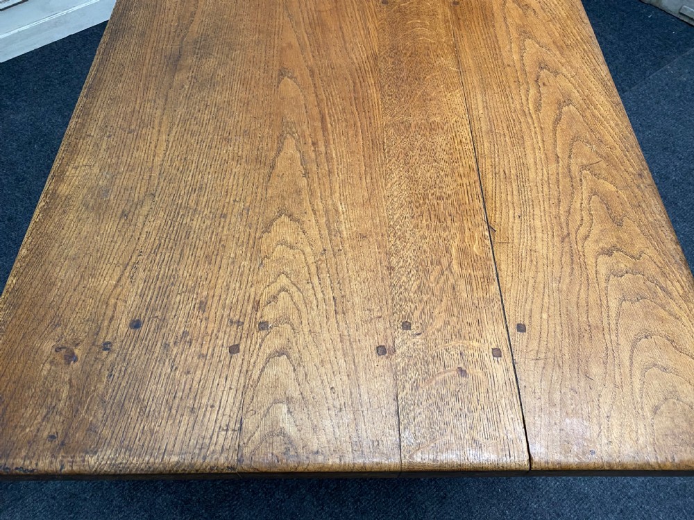 Oak French Farmhouse Dining Table View XIII