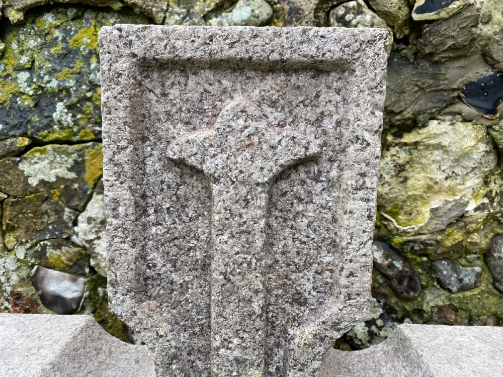 Large 19thC Granite Cross for Garden View III