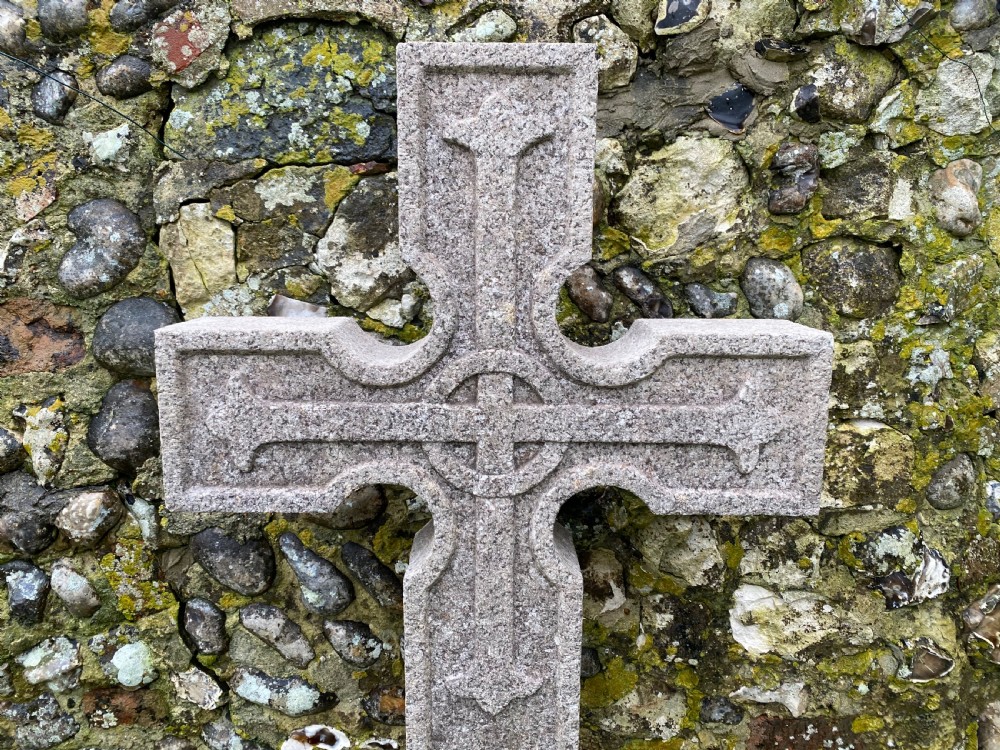 Large 19thC Granite Cross for Garden View V