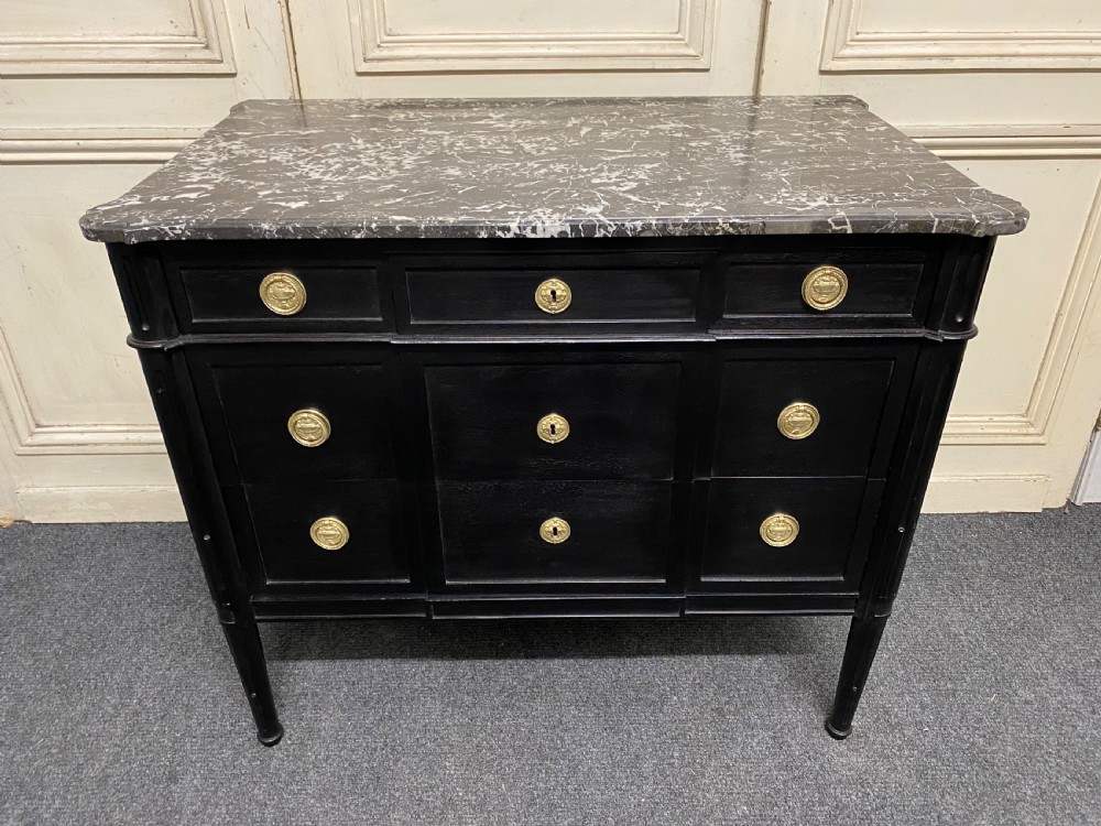 French Ebonised Empire Chest