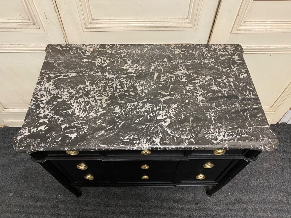 French Ebonised Empire Chest View III