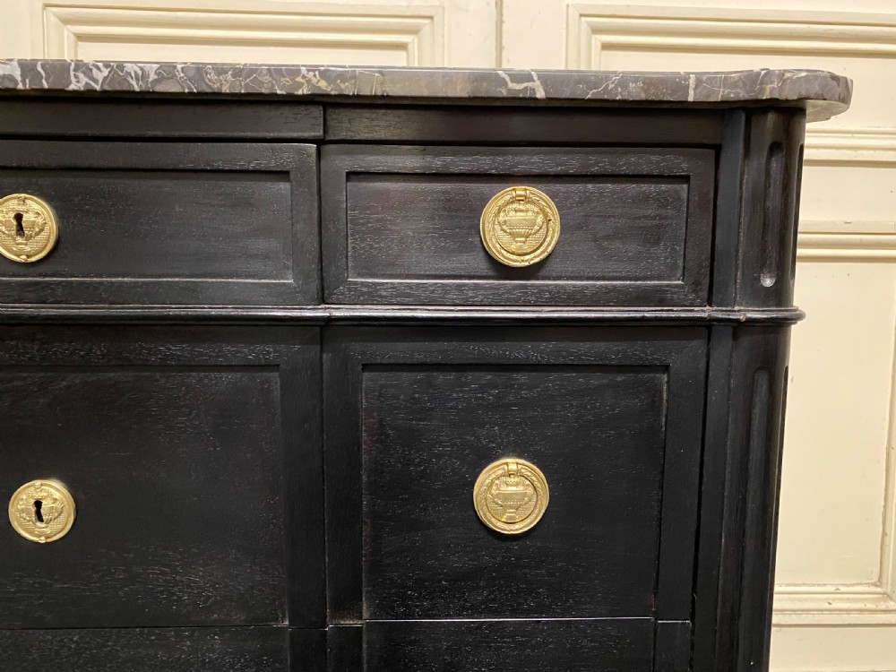 French Ebonised Empire Chest View V