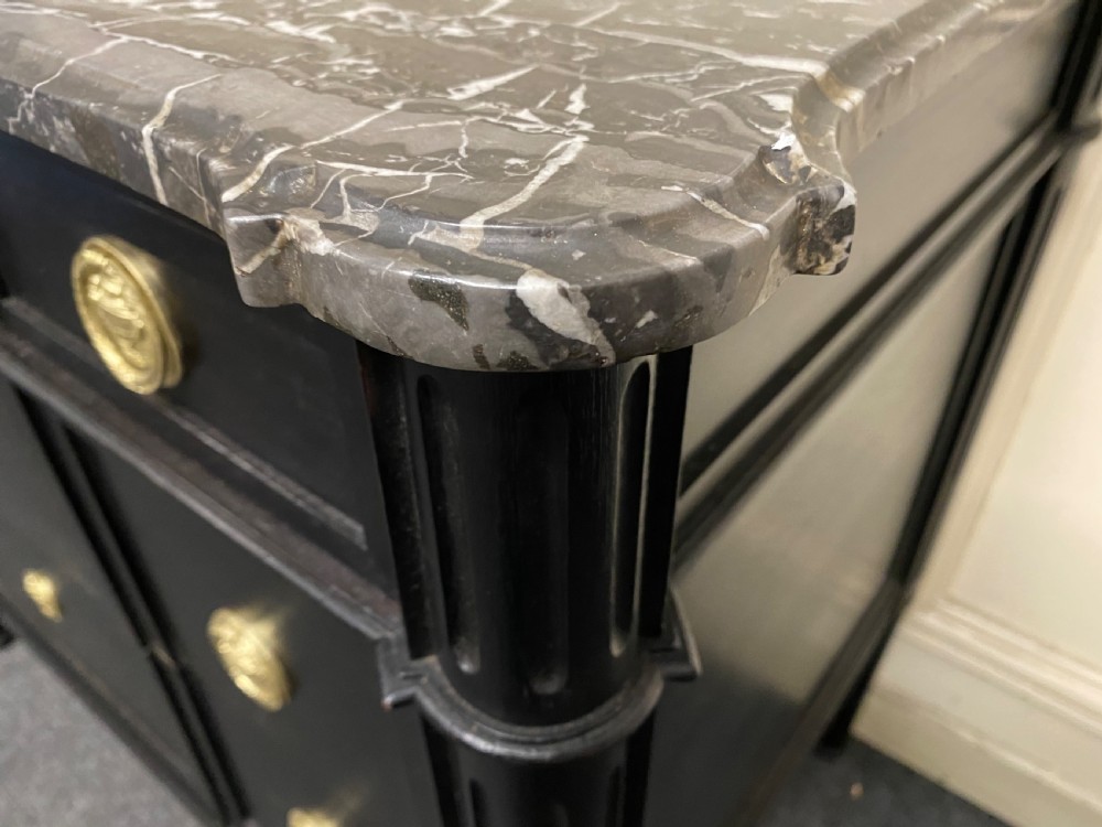 French Ebonised Empire Chest View VII